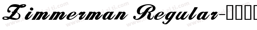 Zimmerman Regular字体转换